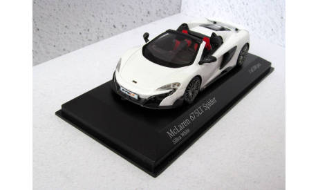 McLaren 675LT Spider белый Minichamps 1:43 537154432, масштабная модель, scale43