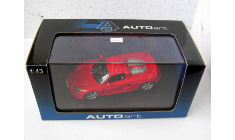 СКИДКИ! Porsche Carrera GT красный AUTOart 1:43 58043 с 1 рубля!, масштабная модель, scale43