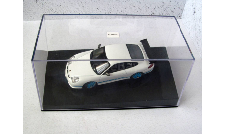Porsche 911 (996) GT3 RS бело-синий AUTOart 1:43 60471, масштабная модель, scale43
