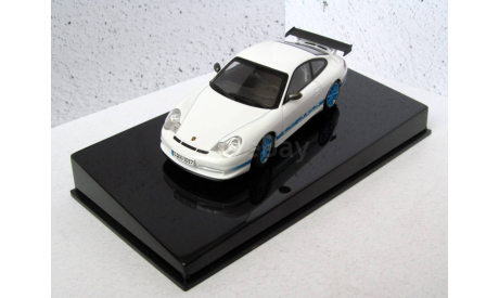 Porsche 911 (996) GT3 RS бело-синий AUTOart 1:43 60471, масштабная модель, scale43