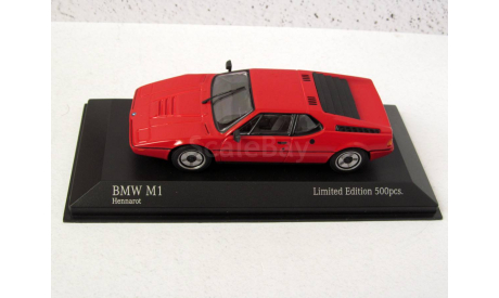 BMW M1 E26 красный Minichamps 1:43 943025023, масштабная модель, scale43
