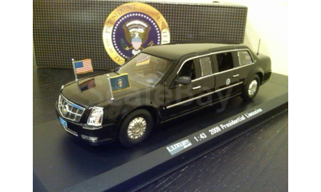 1/43 CADILLAC DTS PRESIDENTIAL LIMO OBAMA 2009, масштабная модель, 1:43, Luxury Diecast (USA)