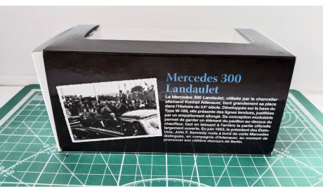 1/43 Mercedes 300 Landaulet канцлера Конрада Аденауэра 1963, масштабная модель, Atlas, Mercedes-Benz, scale43