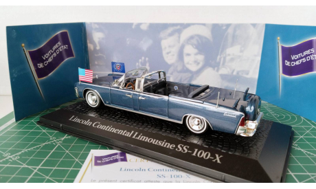 1/43 Lincoln Continental Limousine SS-100-X Президента Кеннеди 1961*, масштабная модель, Atlas, scale43