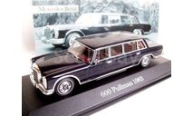 1:43 Mercedes Benz 600 V8 Pullman W100 1963, масштабная модель, scale43, IXO Altaya, Mercedes-Benz