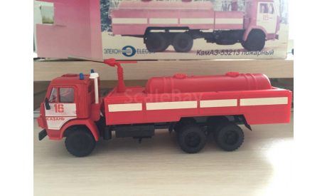 ЛОТ № 9. Элекон. КамАЗ 53213 пожарный, масштабная модель, 1:43, 1/43