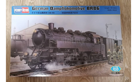 Hobby Boss 82914 1/72 Германский локомотив BR86, железнодорожная модель, 1:72