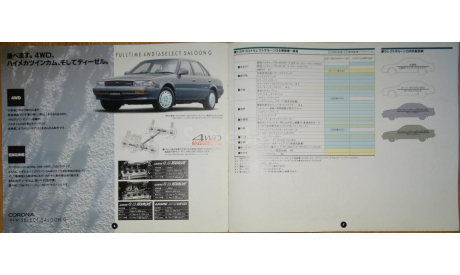 Toyota Corona 170-й серии - Японский каталог 7 стр., литература по моделизму