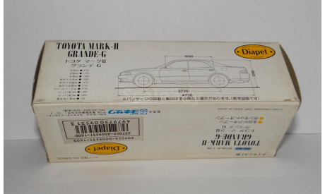Toyota Mark II X90, 1:40, модель Diapet, Japan, масштабная модель, scale43