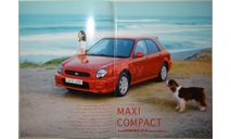 Subaru Impreza Wagon - Японский каталог, 40 стр., литература по моделизму