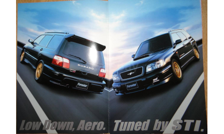 Subaru Forester SF5 S/tb STI - Японский каталог, 6 стр., литература по моделизму