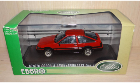 Toyota Corolla Levin AE86, модель Ebbro, 1:43, масштабная модель, scale43