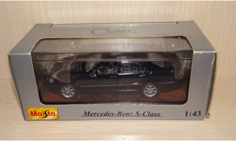 Mercedes-Benz S-Class (1998), Maisto, 1:43, масштабная модель, scale43