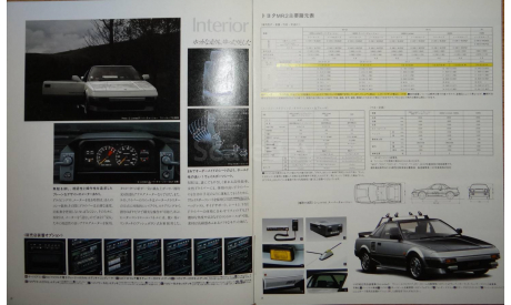 Toyota MR2 W10 - Японский каталог, 30 стр., литература по моделизму