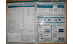 Toyota Land Cruiser серии 100, Японский каталог опций, 8 стр.