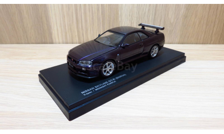 СКИДКА!!! NIssan Syline GT-R (BNR34) V-spec (Midnight Purple) 1/43 Kyosho, масштабная модель, scale43