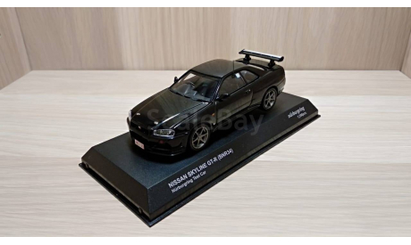 СКИДКА!!! Nissan Skyline GT-R (BNR34) Nurburgring Test Car (Black) 1/43 Kyosho, масштабная модель, scale43