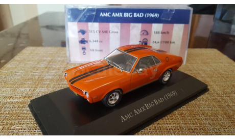 AMC AMX Big Bad 1969, масштабная модель, Altaya, scale43