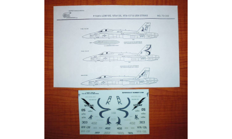Декаль F-18A 1/72 Super Scale International, фототравление, декали, краски, материалы, scale72