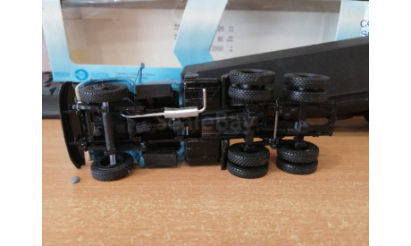 ЗИЛ-133ГЯ с полуприцепом чёрный, масштабная модель, scale43