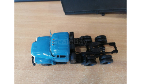 ЗИЛ-133ГЯ с полуприцепом чёрный, масштабная модель, scale43