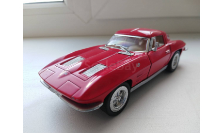 Corvette 1963, масштабная модель, Kinsmart, scale35