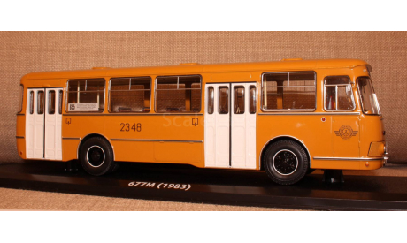 ЛИАЗ 677М с номерами и маршрутом Classic Bus, масштабная модель, Classicbus, 1:43, 1/43