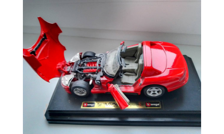 DODGE Viper 1992, масштабная модель, BBurago, scale24