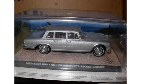 модель 1/43 MB Mercedes Benz 600 W100, James Bond ’On her majesty’s secret service’ Universal Hobbies металл 1:43 Mercedes-Benz Мерседес, масштабная модель, scale43