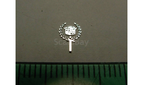 1/18 Cadillac 3D emblem 5.0mm эмблема sign 1:18 1/20 1:20, фототравление, декали, краски, материалы, АГД, scale18