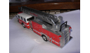 1/50 модель пожарной автолестницы E-One E-1 Demo 75-ft America’s Firetruck Corgi металл, масштабная модель, scale50, E-One (E-1)
