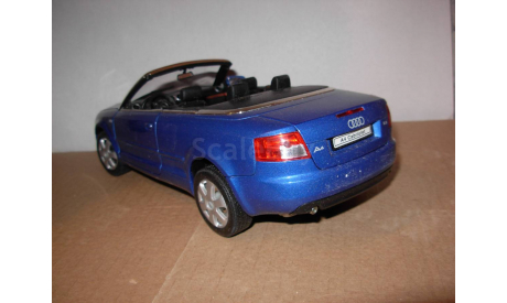 модель 1/18 Audi A4 3.0 Cabriolet Welly металл 1:18, масштабная модель, scale18