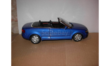 модель 1/18 Audi A4 3.0 Cabriolet Welly металл 1:18, масштабная модель, scale18
