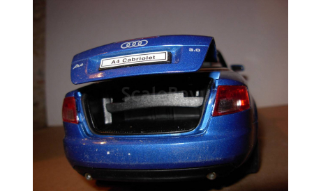 модель 1/18 Audi A4 3.0 Cabriolet Welly металл 1:18, масштабная модель, scale18