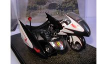 модель 1/24 мотоцикл с коляской Batcycle Batman Classic TV Series металл 1:24, масштабная модель мотоцикла, IXO мотоциклы, Honda, scale24