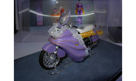модель 1/24 мотоцикл Batgirl Bike Batman Classic TV Series металл 1:24, масштабная модель мотоцикла, IXO мотоциклы, Honda, scale24