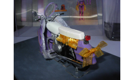 модель 1/24 мотоцикл Batgirl Bike Batman Classic TV Series металл 1:24, масштабная модель мотоцикла, scale24, IXO мотоциклы, Honda