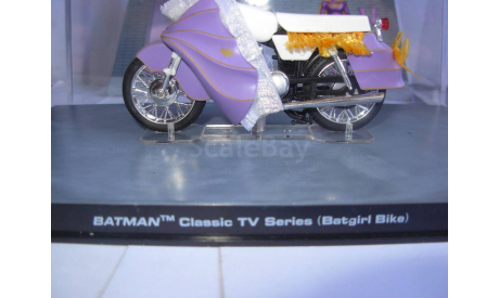 модель 1/24 мотоцикл Batgirl Bike Batman Classic TV Series металл 1:24, масштабная модель мотоцикла, scale24, IXO мотоциклы, Honda