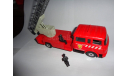 модель 1/43 пожарная автолестница Magirus DL-30H Berliet GBK-18 с 2-мя фигурками Norev Франция пластик 1:43 пожарный, масштабная модель