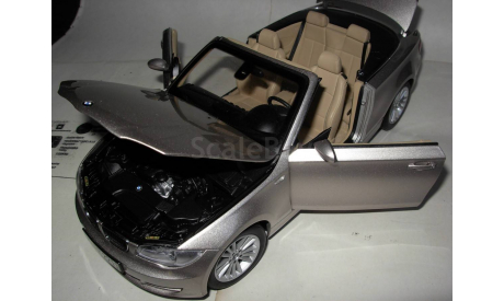 модель 1/18 BMW 1-й серии cabrio Kyosho металл, масштабная модель, 1:18
