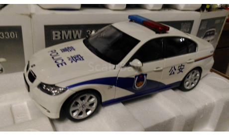 модель 1/18 BMW 330i China Police / 中国警察 / китайская полиция металл 1:18 die-cast model, масштабная модель, scale18, Welly