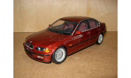 модель 1/18 BMW 328i E46 седан UT Models металл 1:18 красный металлик, масштабная модель, scale18