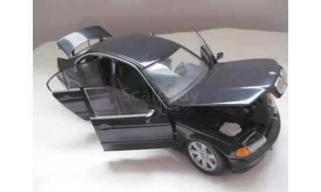 модель 1/18 BMW 328i E46 седан UT Models металл 1:18 чёрный металлик, масштабная модель, scale18