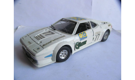 модель 1/24 BMW M1 #77 Burago Italy металл 1:24, масштабная модель, BBurago