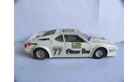 модель 1/24 BMW M1 #77 Burago Italy металл 1:24, масштабная модель, BBurago