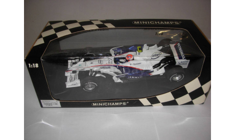 модель F1 Формула 1 1/18 BMW Sauber F1.08 2008 4 Robert Kubica Minichamps/PMA металл 1:18, масштабная модель, scale18