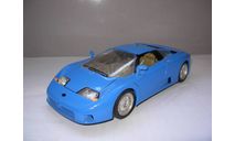 модель 1/18 Bugatti 110EB 1991 Burago Italy металл 1:18 синий, масштабная модель, BBurago, scale18