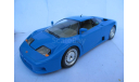 модель 1/18 Bugatti 110EB 1991 Burago Italy металл 1:18 синий, масштабная модель, BBurago, scale18