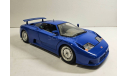 модель 1/18 Bugatti 110EB 1991 Burago Italy металл 1:18 синий, масштабная модель, BBurago, scale18