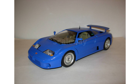 модель 1/18 Bugatti 110EB 1991 Burago металл 1:18 синий, масштабная модель, scale18